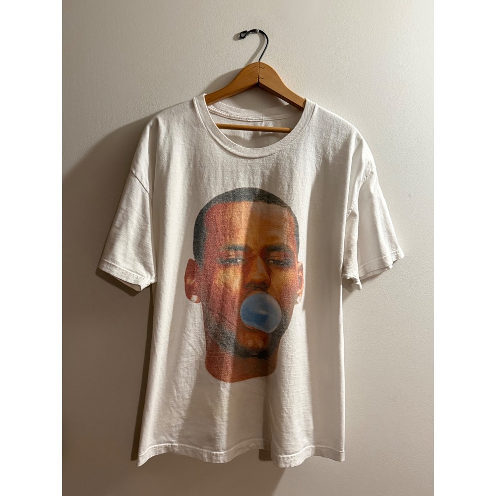 LeBron James Bubblegum Graphic T-Shirt Mens White Short Sleeve Crew Neck Tee